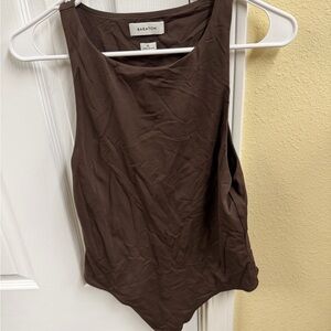 Babaton Chocolate Brown Bodysuit